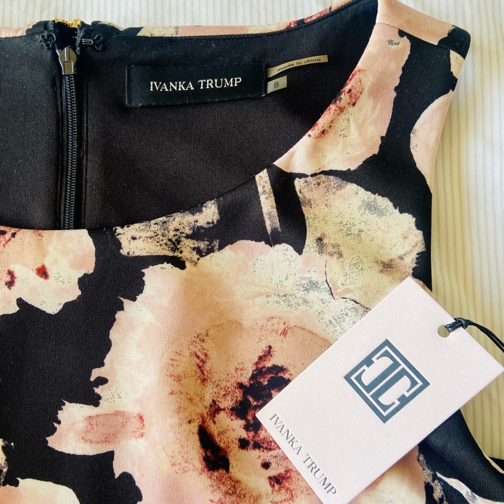 NWT Ivanka Trump floral popover dress - Picture 8 of 9